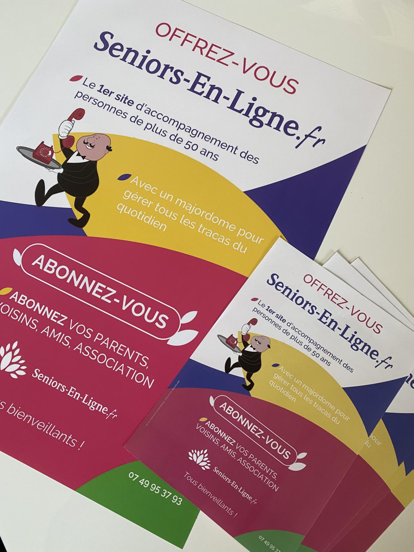 Les affiches et flyers Famille-Seniors-en-ligne sont arrivés !