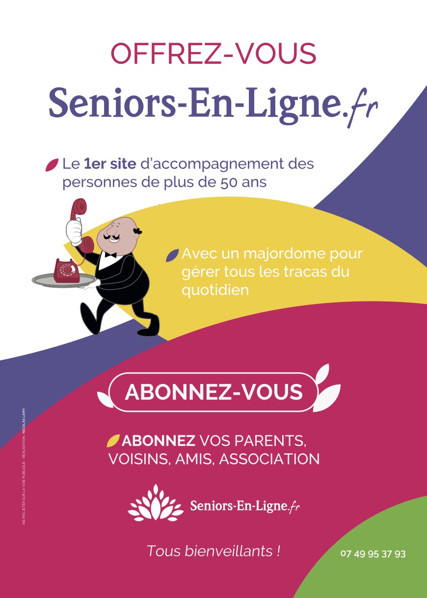 Une affiche Famille-Seniors-en-ligne pour célébrer Noël